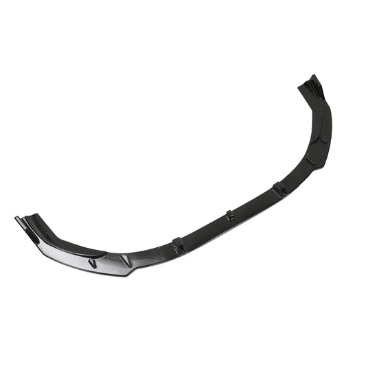 CT Carbon Gloss Black Front Lip Splitter for Audi A4 & S4 B9.5 Facelift 2020-2024 – ABS 3-Piece Front Lip Spoiler/Chin Spoiler, Front Bumper Lip Valance, Aero Diffuser Body Kit