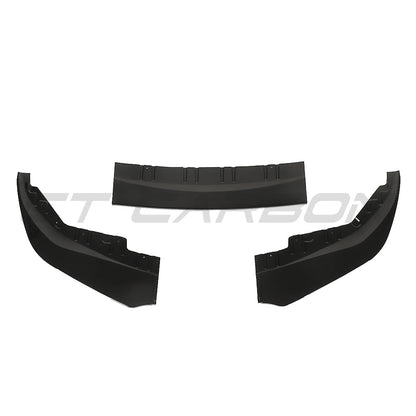 BMW 3 Series G20 G21 2018-2021 Front Splitter / Lip Spoiler Gloss Piano Black – Front Bumper Chin/Aero Valance – OEM+ Style | Saloon & Touring (Sedan/Estate) – CT Carbon BLAK V2
