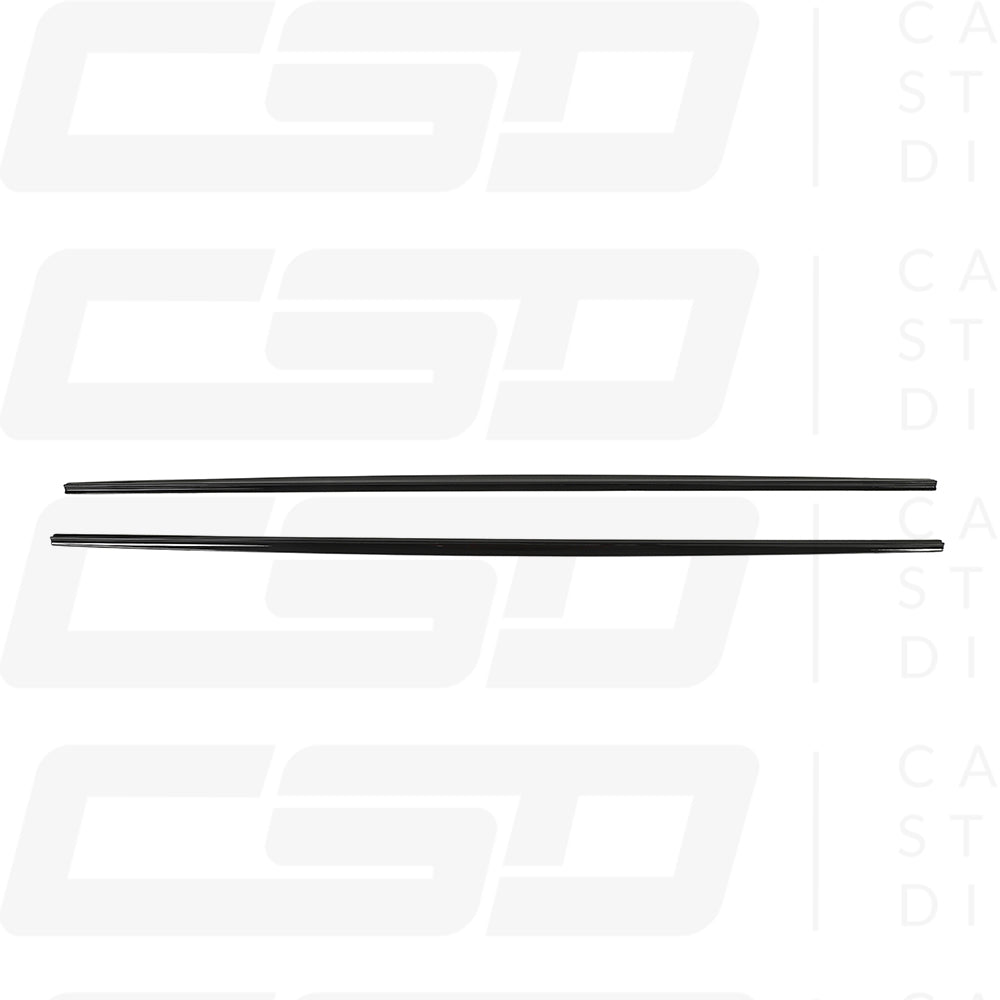 VOLKSWAGEN POLO MK6 2017-2020 GLOSS BLACK SIDE SKIRTS