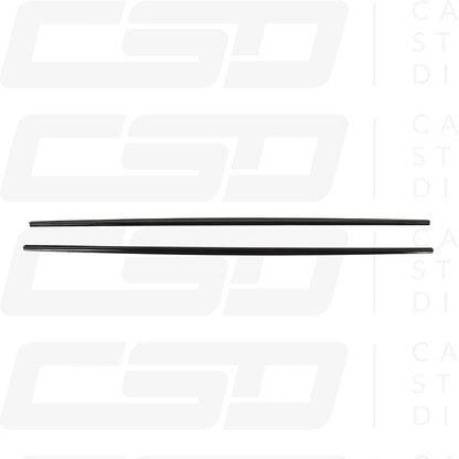 VOLKSWAGEN POLO MK6 2017-2020 GLOSS BLACK SIDE SKIRTS