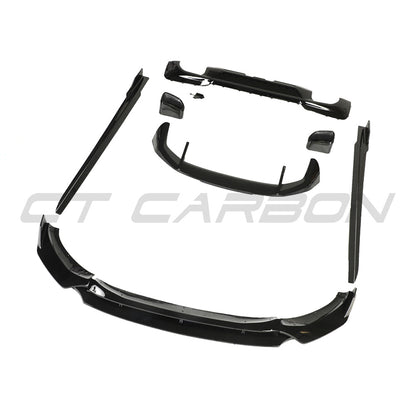 BMW X3 G01 2017-2020 High Gloss Piano Black Body/Aero Kit – Front Splitter Lip, Side Skirt Extensions, Rear Diffuser & Roof/Boot Spoiler | ABS OEM+ Exterior Styling Pack | Shadowline Black Pack Upgrade by CT Carbon