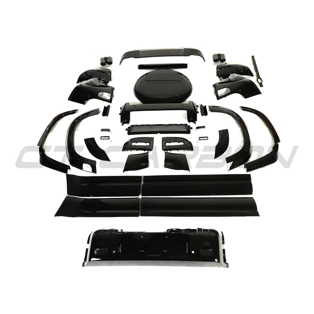 Land Rover Defender 110 L663 Wheel Arch Extensions / Fender Flares – Wide Body Arch Overfenders, Arch Trims Kit Gloss Black ABS (2020-2025) | CT BLAK