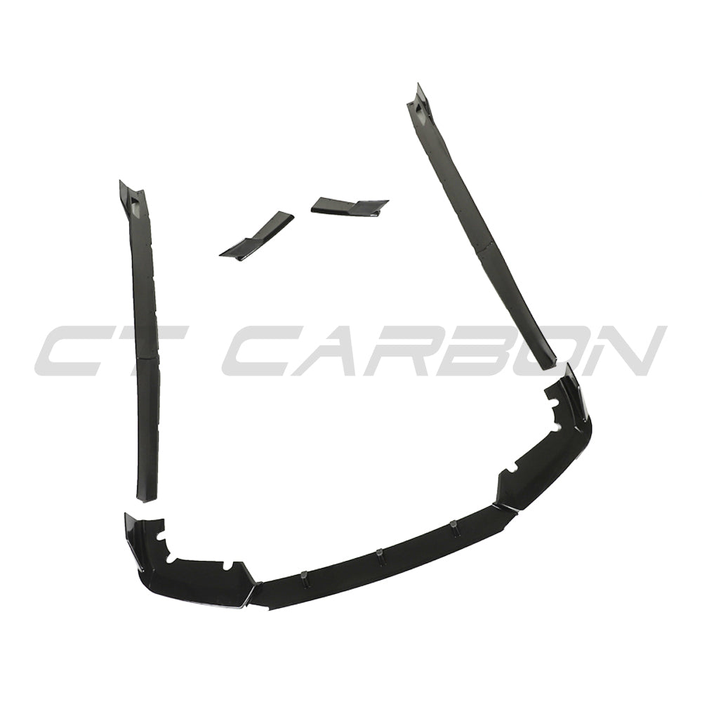 BMW X5 M F95 Gloss Black Aero Body Kit by CT Carbon – Front Bumper Lip Splitter (3-Piece) + Side Skirts/Rocker Extensions | Piano Black ABS Styling Pack | Fits 2019+ X5M F95 | M Performance Style