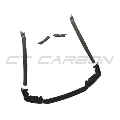 BMW X5 M F95 Gloss Black Aero Body Kit by CT Carbon – Front Bumper Lip Splitter (3-Piece) + Side Skirts/Rocker Extensions | Piano Black ABS Styling Pack | Fits 2019+ X5M F95 | M Performance Style