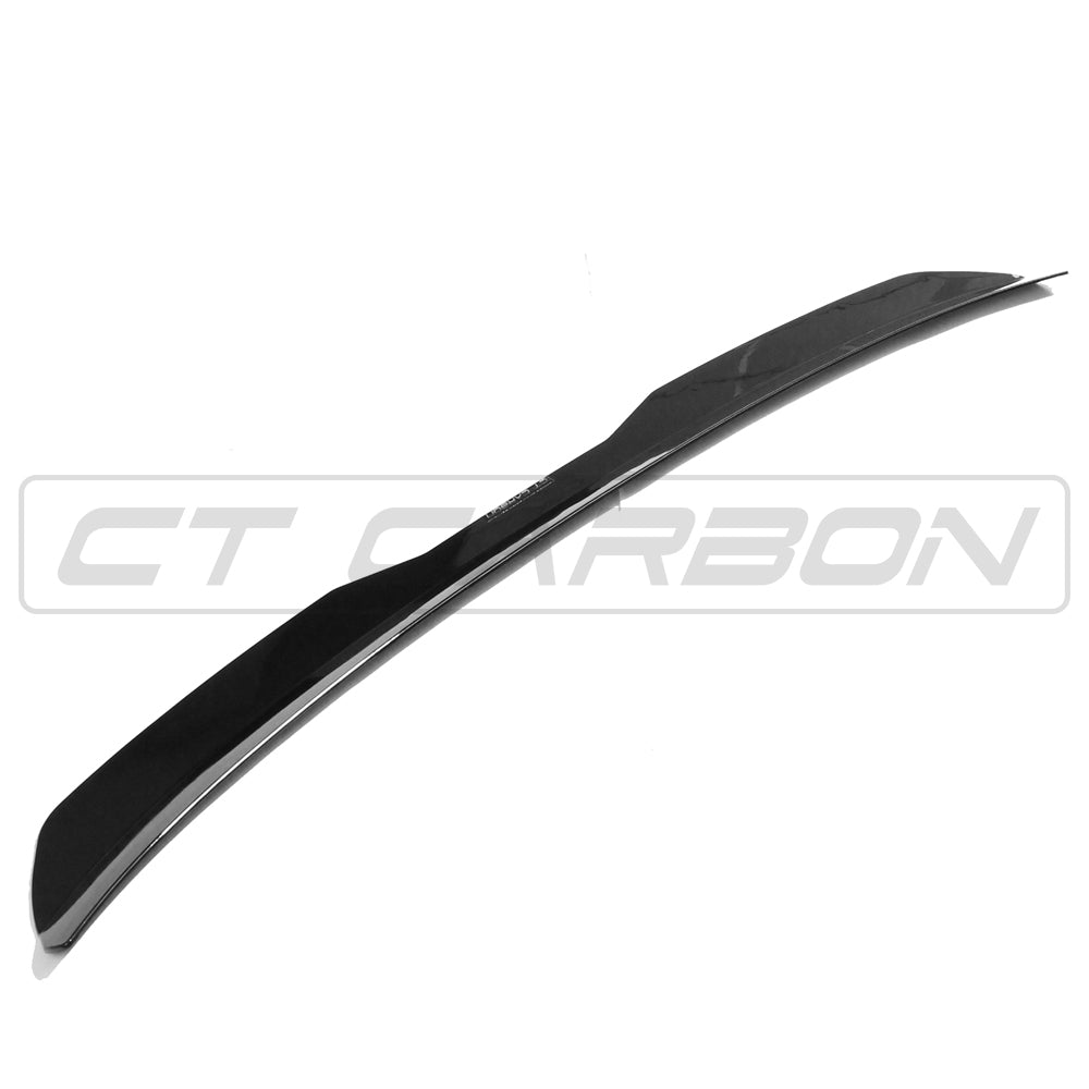 Volkswagen VW Golf MK6 2009-2013 Roof Spoiler / Rear Wing Gloss Black ABS – Fits R, GTI, GTD – Roof Lip Boot Spoiler Tailgate Wing / Rear Spoiler Extension by CT Carbon – Roof-Mounted Piano Black Hatchback Aero Styling