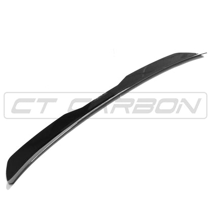 Volkswagen VW Golf MK6 2009-2013 Roof Spoiler / Rear Wing Gloss Black ABS – Fits R, GTI, GTD – Roof Lip Boot Spoiler Tailgate Wing / Rear Spoiler Extension by CT Carbon – Roof-Mounted Piano Black Hatchback Aero Styling