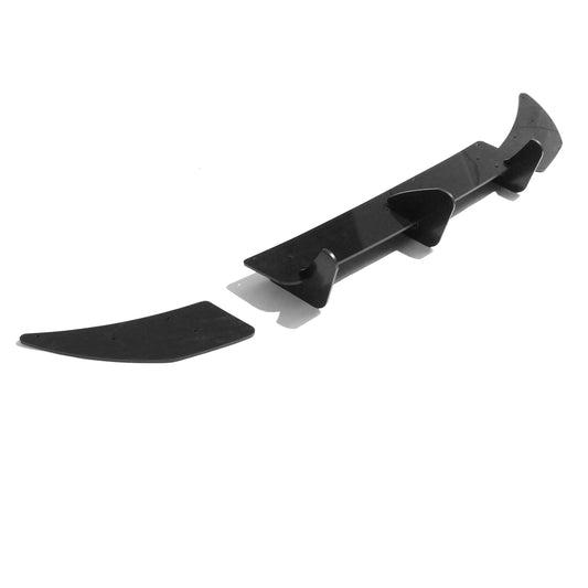 VW/Volkswagen Golf R Mk7 2013-2016 Rear Diffuser Extension/Splitter/Lip/Valance | Gloss Piano Black ABS Rear Bumper Lower Spoiler Add-On | CT Carbon | Pre-Facelift