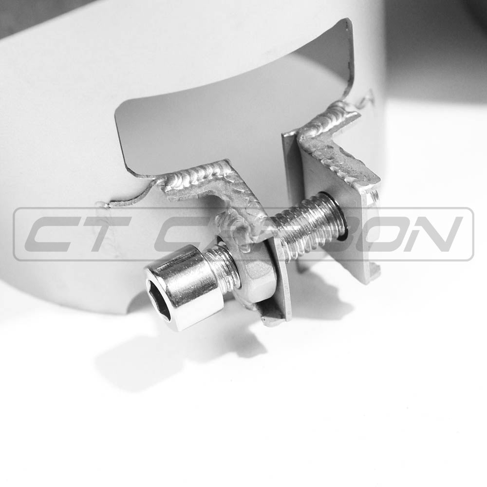 BMW M3/M4 G80 G82 G83 Carbon Fibre Quad Exhaust Tips Tailpipe Finishers Muffler Tips – Stainless Inner, High Gloss – CT Carbon M Performance Style (Set of 4) 2021+ G8X