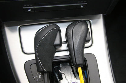 Genuine BMW Performance Automatic Shifter Gear Knob/Gearstick Selector Lever/Shift Handle - Alcantara Leather - 1 Series E81 E82 E87 E88 & 3 Series E90 E91 E92 E93 (E8x E9x Auto/AT) OEM PN 25162153758