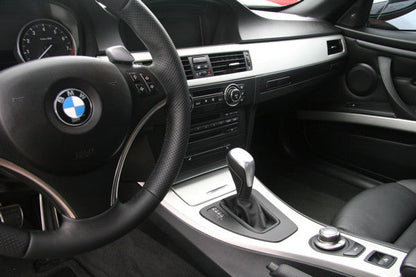 Genuine BMW Performance Automatic Shifter Gear Knob/Gearstick Selector Lever/Shift Handle - Alcantara Leather - 1 Series E81 E82 E87 E88 & 3 Series E90 E91 E92 E93 (E8x E9x Auto/AT) OEM PN 25162153758