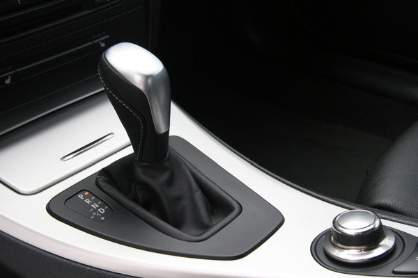 Genuine BMW Performance Automatic Shifter Gear Knob/Gearstick Selector Lever/Shift Handle - Alcantara Leather - 1 Series E81 E82 E87 E88 & 3 Series E90 E91 E92 E93 (E8x E9x Auto/AT) OEM PN 25162153758