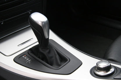 Genuine BMW Performance Automatic Shifter Gear Knob/Gearstick Selector Lever/Shift Handle - Alcantara Leather - 1 Series E81 E82 E87 E88 & 3 Series E90 E91 E92 E93 (E8x E9x Auto/AT) OEM PN 25162153758