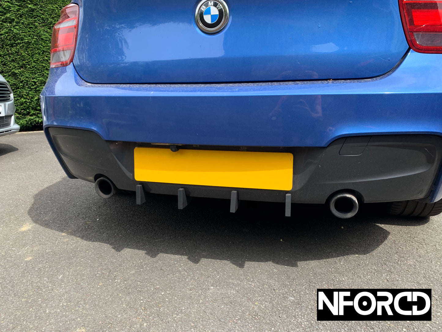 Rear Bumper Valance Diffuser Fins for BMW 1 Series M135i F20 F21 2011-2015 – Matte Black Aero Splitter Blades/Canards (Set of 4)
