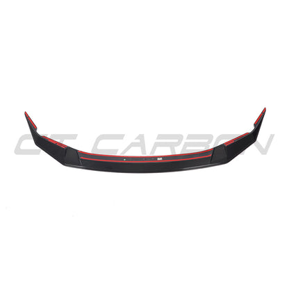 BMW M5 F90 LCI 2020+ Carbon Fibre GTS-Style Front Splitter/Lip - Fits M5 Competition (M5C) - Pre-Preg Carbon Front Spoiler, Bumper Extension, Chin Spoiler - Facelift OEM Fit