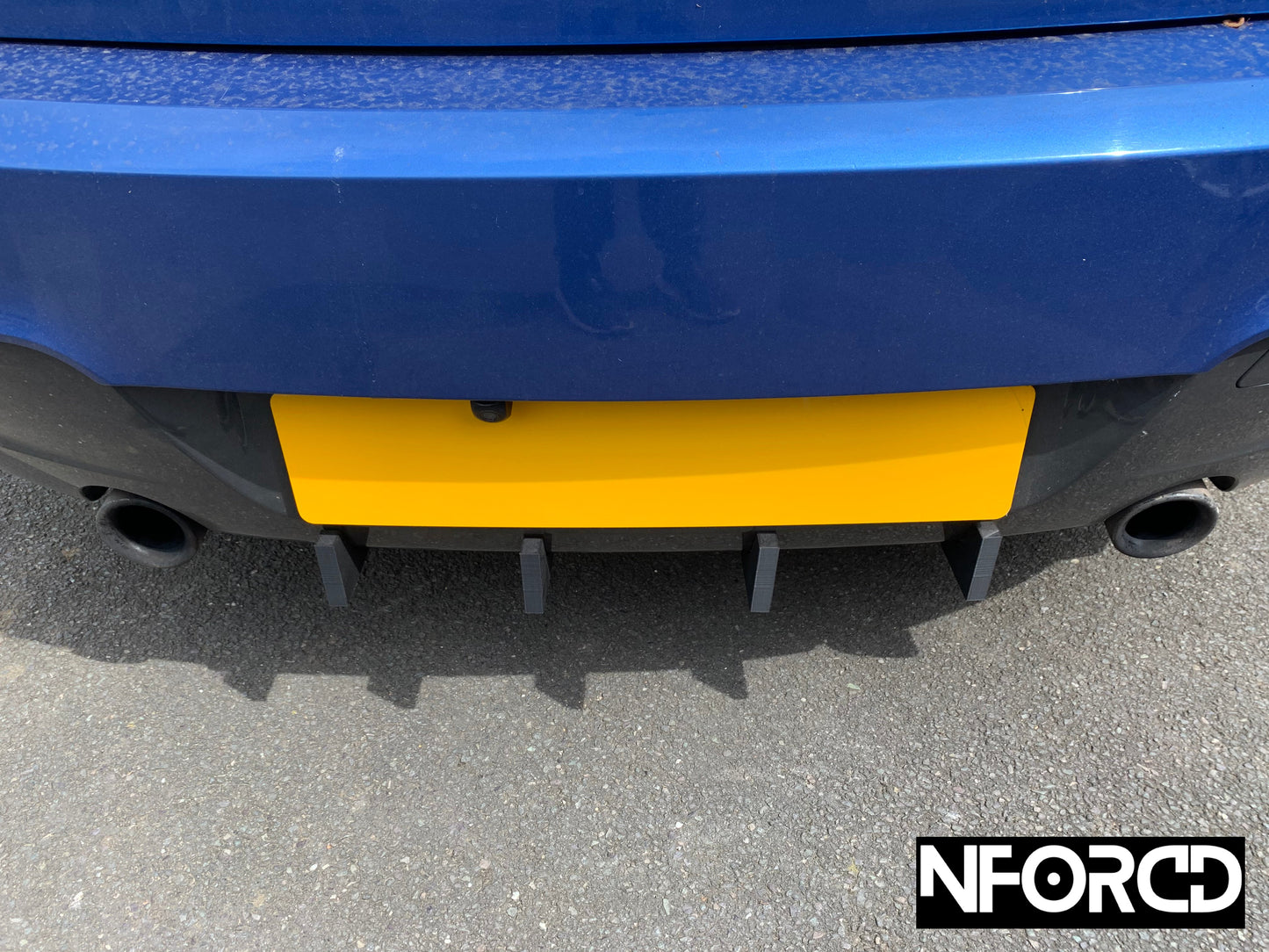 Rear Bumper Valance Diffuser Fins for BMW 1 Series M135i F20 F21 2011-2015 – Matte Black Aero Splitter Blades/Canards (Set of 4)