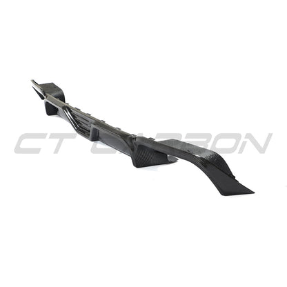 BMW X3M/X4M F97/F98 2018-2023 Carbon Fibre (Fiber) Rear Diffuser - CT Carbon Rear Valance/Rear Bumper Insert/Lower Spoiler/Rear Apron/Rear Lip - Fits X3 M & X4 M Competition