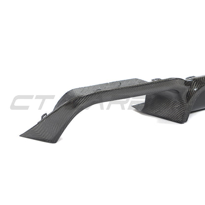 BMW X3M/X4M F97/F98 2018-2023 Carbon Fibre (Fiber) Rear Diffuser - CT Carbon Rear Valance/Rear Bumper Insert/Lower Spoiler/Rear Apron/Rear Lip - Fits X3 M & X4 M Competition