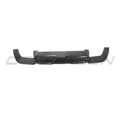 BMW X3M/X4M F97/F98 2018-2023 Carbon Fibre (Fiber) Rear Diffuser - CT Carbon Rear Valance/Rear Bumper Insert/Lower Spoiler/Rear Apron/Rear Lip - Fits X3 M & X4 M Competition