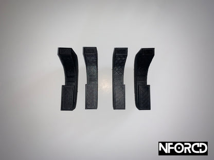 BMW 1 Series Hatchback F20 F21 M135i 2011-2015 Rear Diffuser Fins V2 - Matte Black Stick-On Set of 4 for M Sport/M Line Bumper | Rear Aero Blades, Valance Fins, Rear Canards | Adhesive Diffuser Extensions