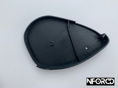 TVR Chimaera & Griffith Seat Side Covers Pair - Recliner/Adjuster Hinge Shrouds, Pivot Caps, Mechanism Side Panels | OEM-Style Replacement Interior Trim, Satin Black, UK Made | Left & Right (2pcs)