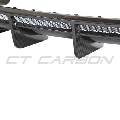 CT Carbon Pre-Preg Carbon Fibre Rear Diffuser / Valance for Audi R8 V10 Performance 4S (2020–2023 MK2 Facelift Gen 2.5) – Rear Bumper Lower Aero Trim Insert, OEM+ Fitment, Coupe & Spyder