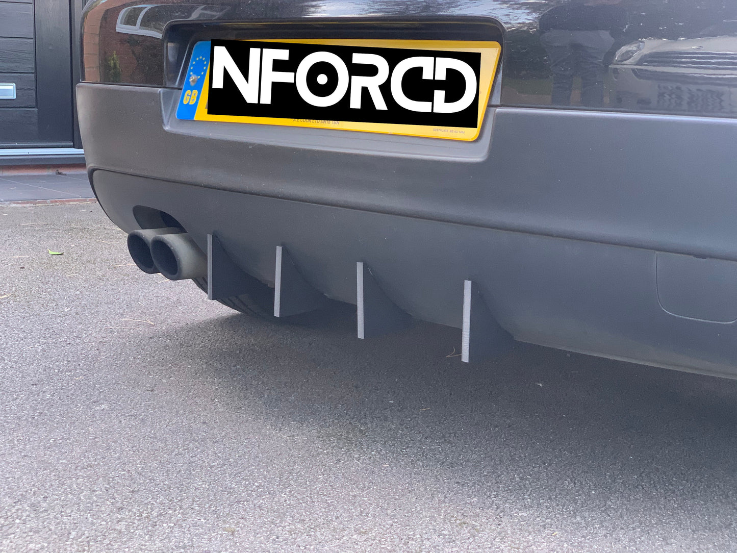 Rear Bumper Diffuser Fins 4pc Valance Aero Blades For VW Volkswagen Golf MK6 GTI GTD 2010-2014 Stick-On Splitter Canards Rear Spats Add-On Spoiler Kit