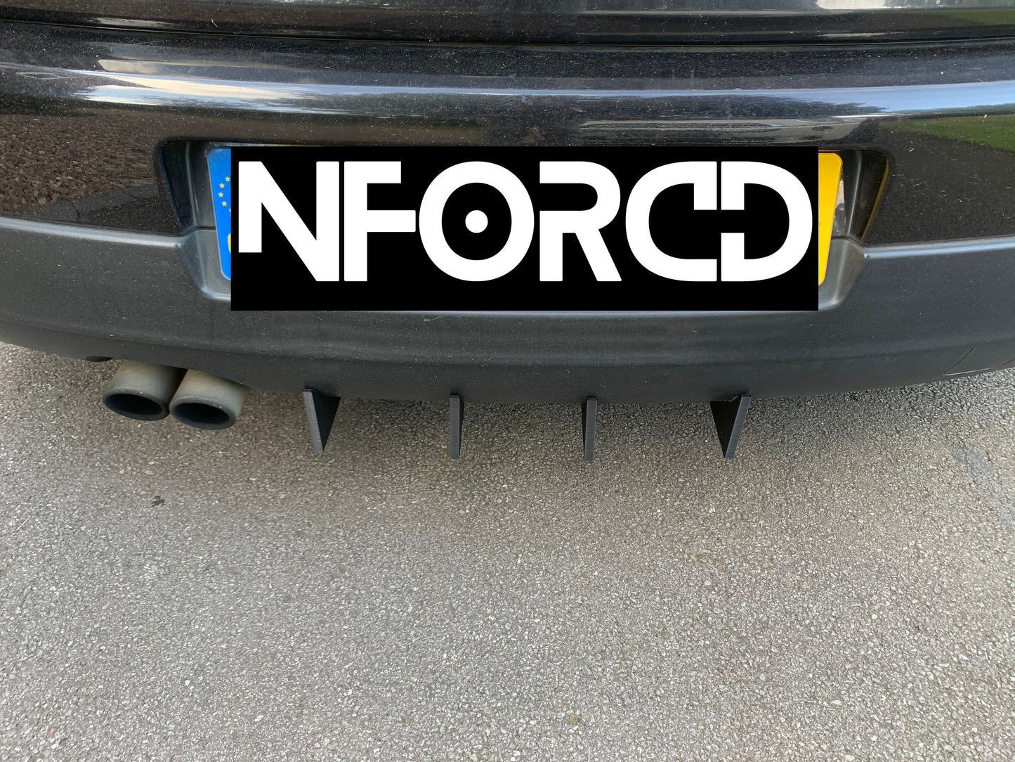 Rear Bumper Diffuser Fins 4pc Valance Aero Blades For VW Volkswagen Golf MK6 GTI GTD 2010-2014 Stick-On Splitter Canards Rear Spats Add-On Spoiler Kit