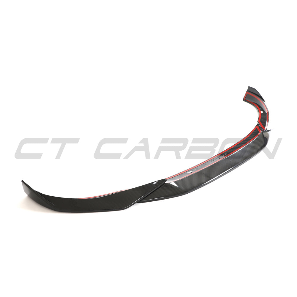 BMW 4 Series G26 Gran Coupe & i4 2020+ Carbon Fibre Front Lip Splitter | CT Design Pre-Preg CFRP Gloss Front Bumper Spoiler / Chin Spoiler Valance (incl i4 M50) UK