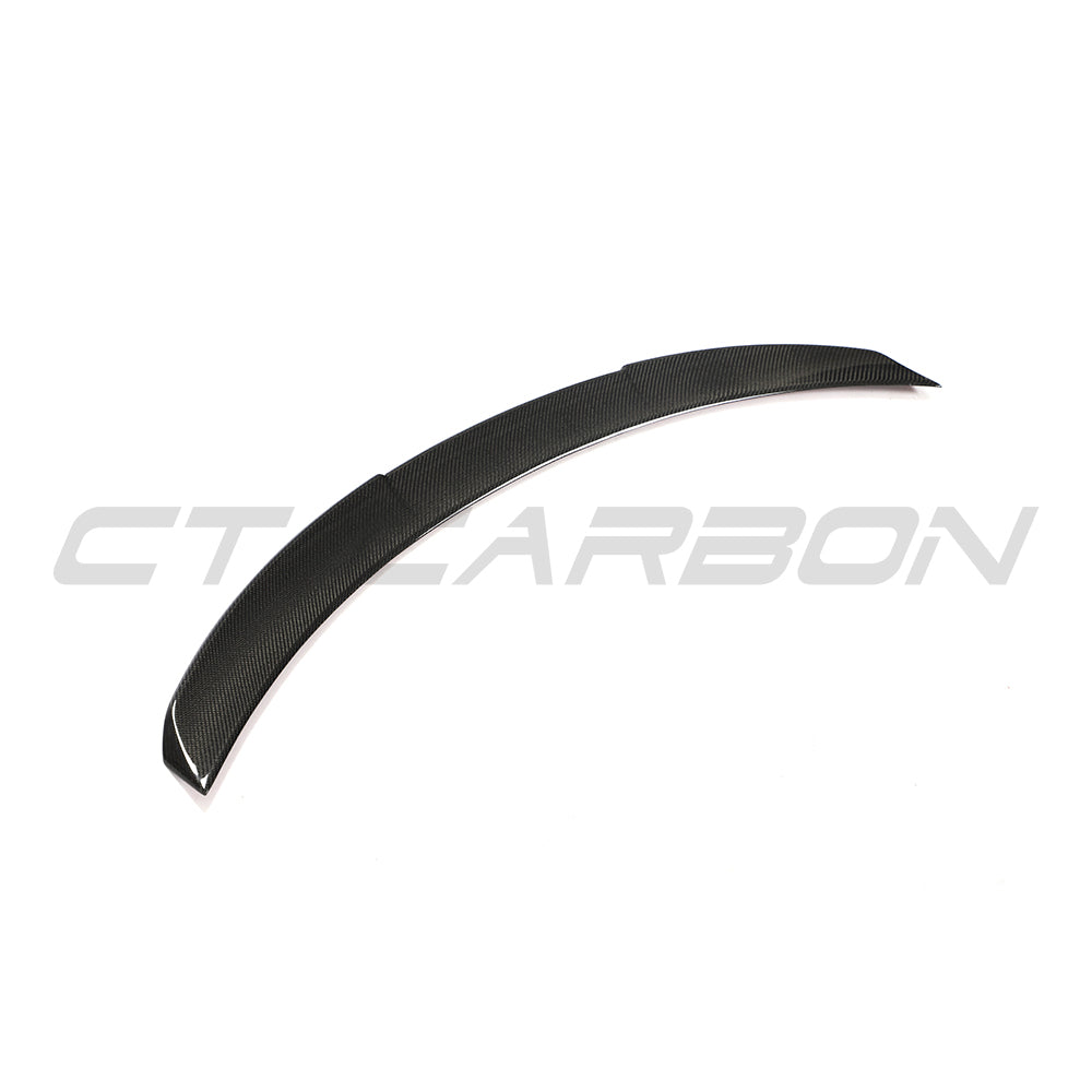 BMW 4 Series Gran Coupe G26 & i4 Gran Coupe Carbon Fibre Boot/Trunk Lip Spoiler - M Performance/M4 Style Gloss CF Rear Wing Tailgate Ducktail M Sport (2020+)