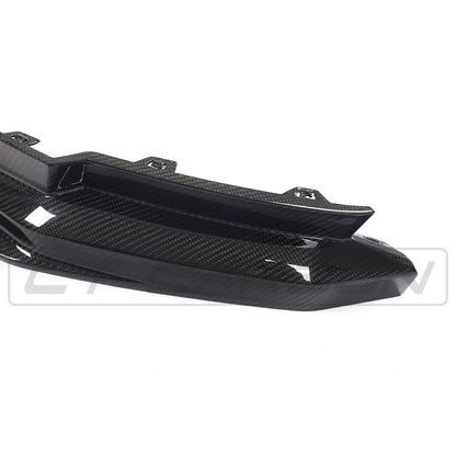 BMW M3 G80 Carbon Fibre/Carbon Fiber Rear Diffuser, Rear Valance, Lower Bumper Splitter 2021+ (Saloon/Sedan) Gloss Pre-Preg Carbon – CT Design Performance Rear Apron Upgrade