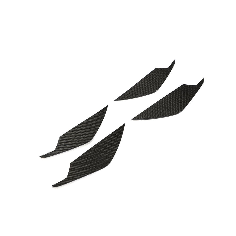 BMW M3/M4 G80 G82 G83 (2021+) Carbon Fibre Front Bumper Canards / Dive Planes / Winglets – Bumper Fins Splitter Canards Aero Kit – Pre-Preg CT Carbon G8X Vortex Generators