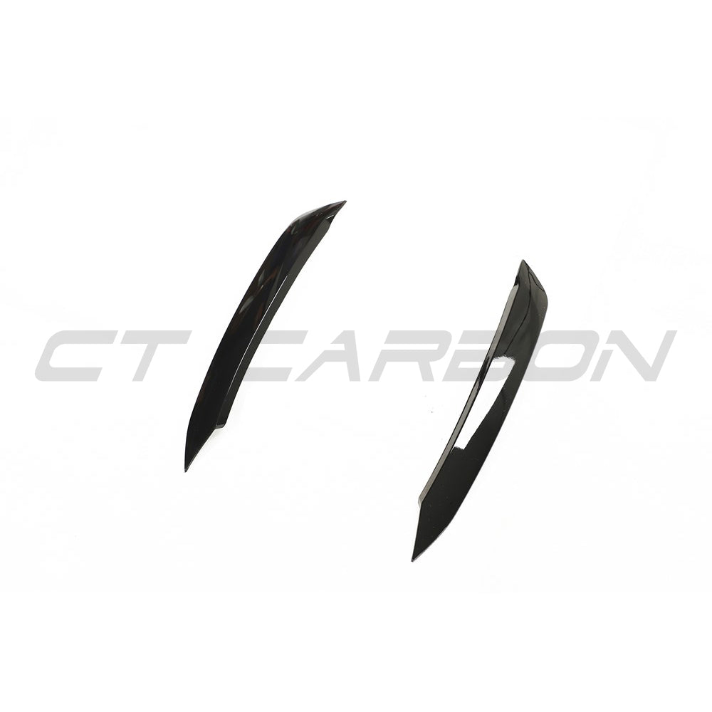 VOLKSWAGEN POLO MK6 GLOSS BLACK HEADLIGHT EYEBROWS