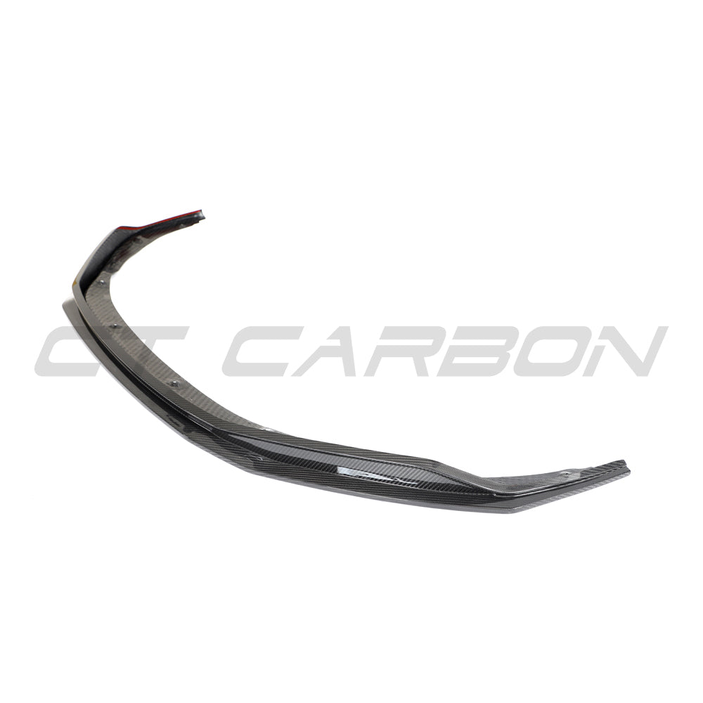 CT Carbon Pre-Preg Carbon Fibre Front Lip Splitter for Audi R8 V10 Mk2 Facelift (Gen 2.5, 2020–2023) – Front Bumper Lip/Chin Spoiler/Lower Valance/Aero Lip/Air Dam – Fits V10 Plus/Performance 4S