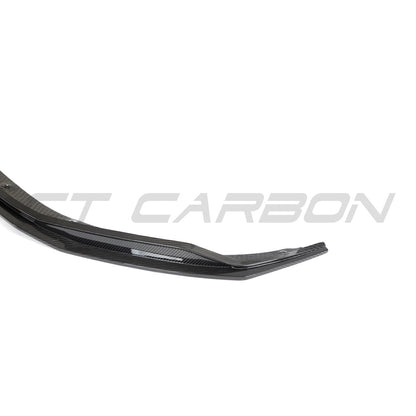 CT Carbon Pre-Preg Carbon Fibre Front Lip Splitter for Audi R8 V10 Mk2 Facelift (Gen 2.5, 2020–2023) – Front Bumper Lip/Chin Spoiler/Lower Valance/Aero Lip/Air Dam – Fits V10 Plus/Performance 4S