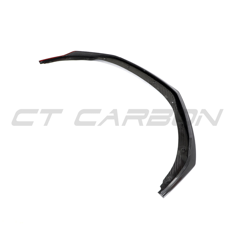 CT Carbon Pre-Preg Carbon Fibre Front Lip Splitter for Audi R8 V10 Mk2 Facelift (Gen 2.5, 2020–2023) – Front Bumper Lip/Chin Spoiler/Lower Valance/Aero Lip/Air Dam – Fits V10 Plus/Performance 4S
