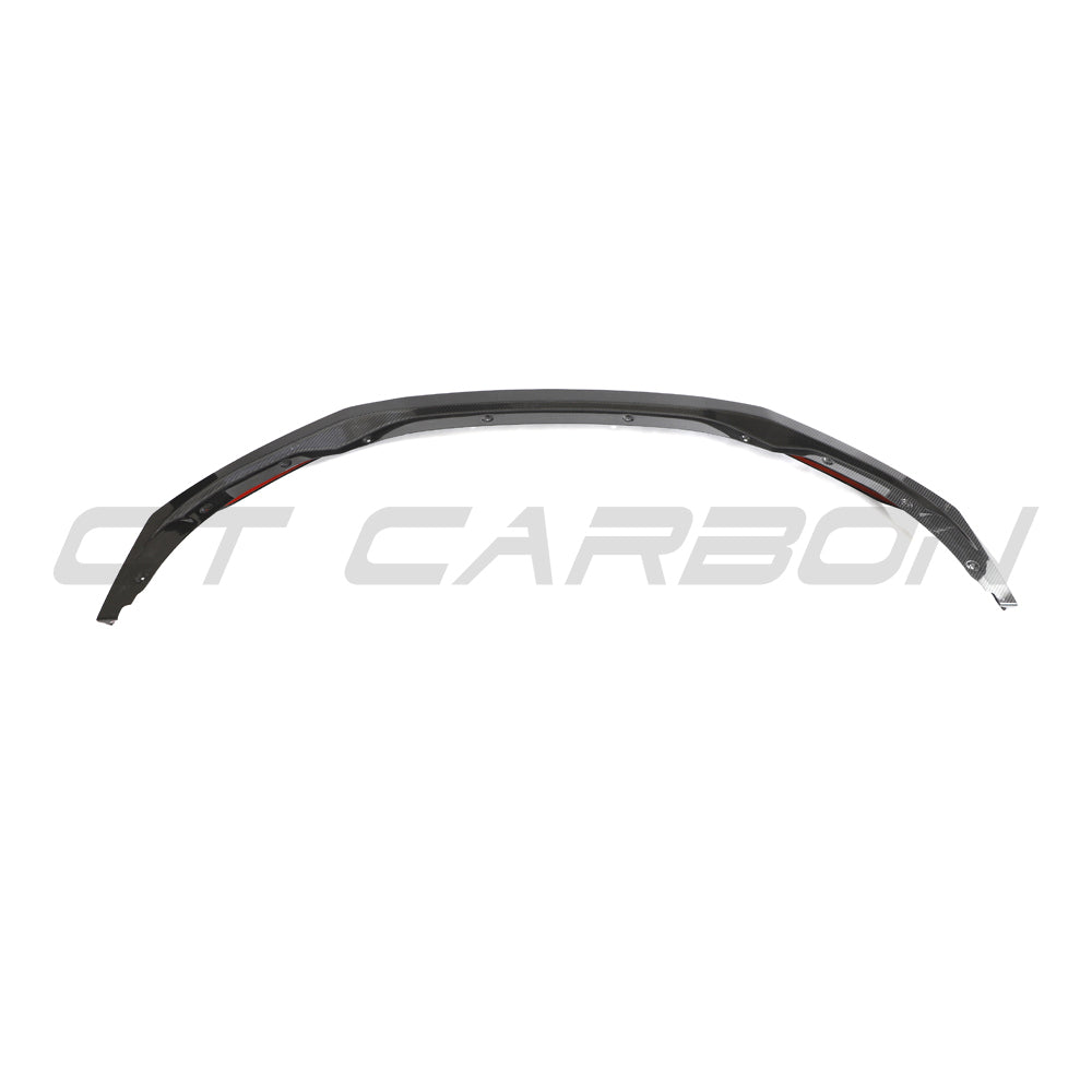 CT Carbon Pre-Preg Carbon Fibre Front Lip Splitter for Audi R8 V10 Mk2 Facelift (Gen 2.5, 2020–2023) – Front Bumper Lip/Chin Spoiler/Lower Valance/Aero Lip/Air Dam – Fits V10 Plus/Performance 4S