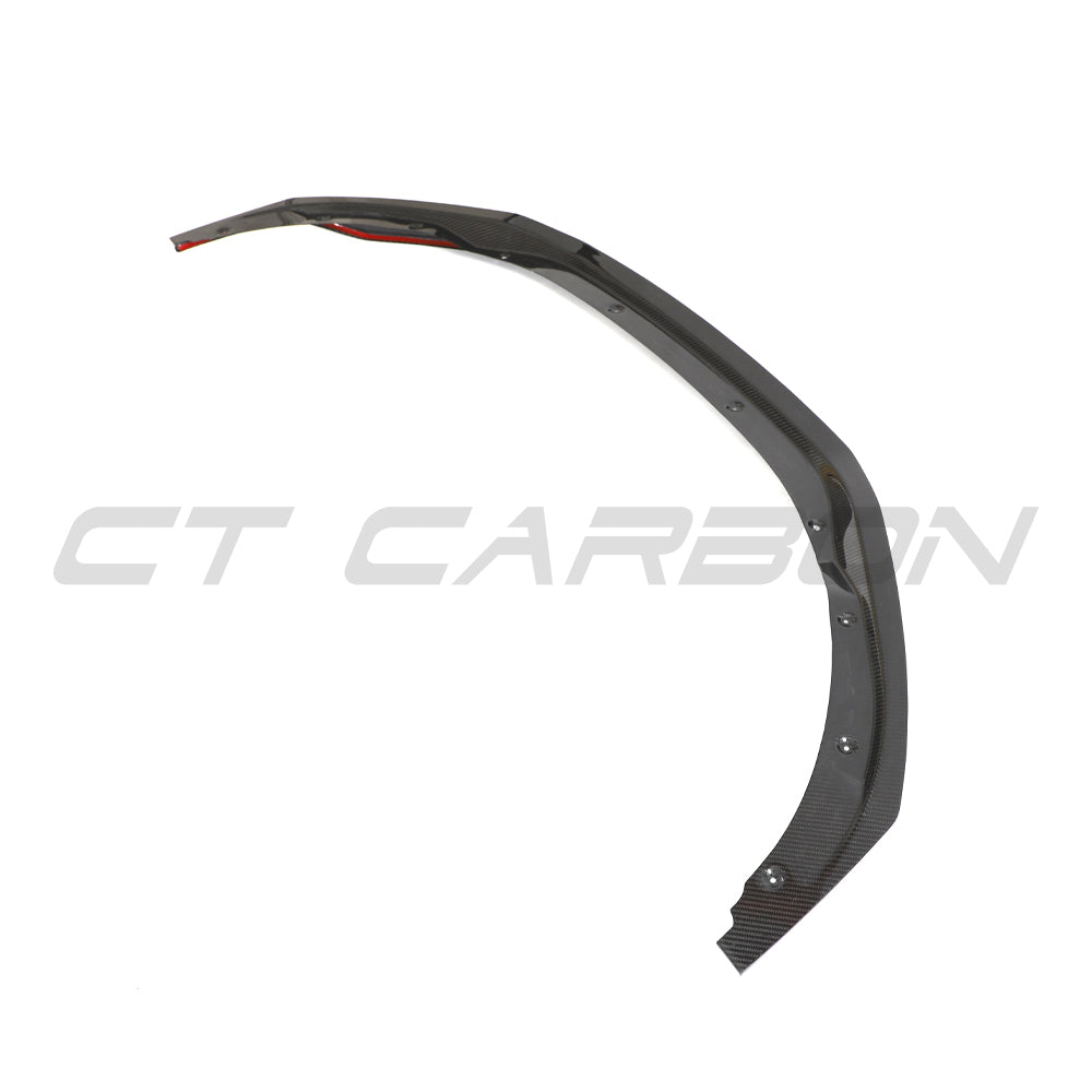 CT Carbon Pre-Preg Carbon Fibre Front Lip Splitter for Audi R8 V10 Mk2 Facelift (Gen 2.5, 2020–2023) – Front Bumper Lip/Chin Spoiler/Lower Valance/Aero Lip/Air Dam – Fits V10 Plus/Performance 4S