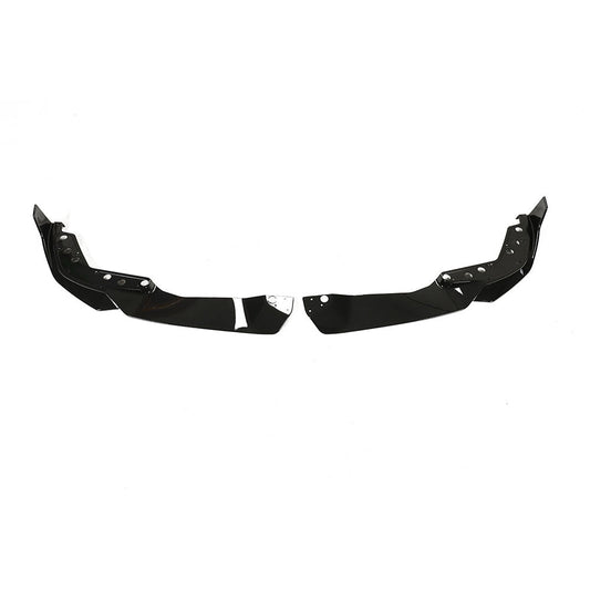 BMW 3 Series G20/G21 2022+ LCI Facelift Front Lip Splitter - Gloss Piano Black ABS Front Bumper Lip Spoiler/Valance/Under Spoiler Aero Lower Blade - Saloon & Touring - OEM Style Body Kit Upgrade
