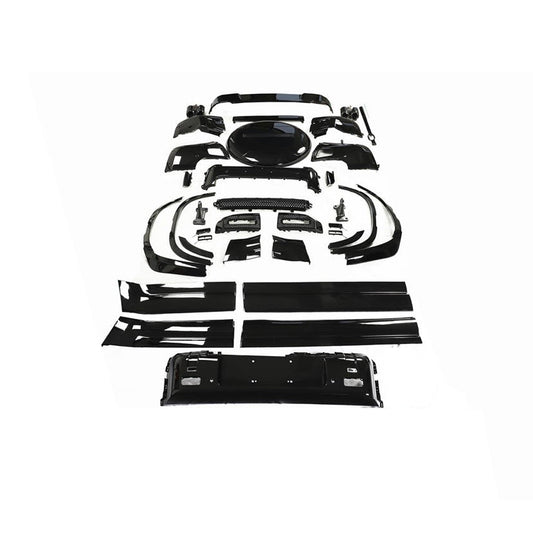 Land Rover Defender 110 L663 2020+ Gloss Piano Black Exterior Styling Kit – Black Pack Conversion, Shadowline Blackout Dechrome Trim Covers, ABS OE-Style Upgrade for 5-Door LWB by CT BLAK