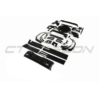 Land Rover Defender 110 L663 2020+ Gloss Piano Black Exterior Styling Kit – Black Pack Conversion, Shadowline Blackout Dechrome Trim Covers, ABS OE-Style Upgrade for 5-Door LWB by CT BLAK