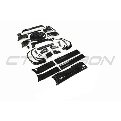 Land Rover Defender 110 L663 2020+ Gloss Piano Black Exterior Styling Kit – Black Pack Conversion, Shadowline Blackout Dechrome Trim Covers, ABS OE-Style Upgrade for 5-Door LWB by CT BLAK