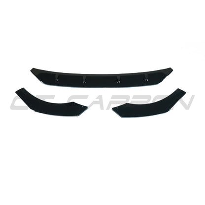 VW Volkswagen Golf Mk8 GTI/GTD Front Splitter Lip Spoiler – Piano Gloss Black ABS Chin Spoiler/Valance Extension | 2020-2025 | BLAK by CT Carbon OEM+ Front Bumper Aero Upgrade