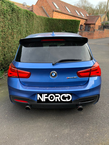 BMW 1 Series F20/F21 LCI Facelift Rear Reflector Tint Overlays - 70% Smoke Pre-cut Vinyl Film Covers | Rear Bumper Reflector Smoke Kit | Smoked Lens Tint | Fits 2015-2019