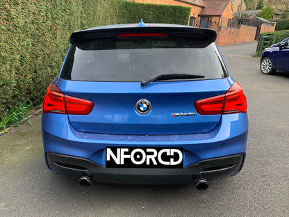 BMW 1 Series F20/F21 LCI Facelift Rear Reflector Tint Overlays - 70% Smoke Pre-cut Vinyl Film Covers | Rear Bumper Reflector Smoke Kit | Smoked Lens Tint | Fits 2015-2019