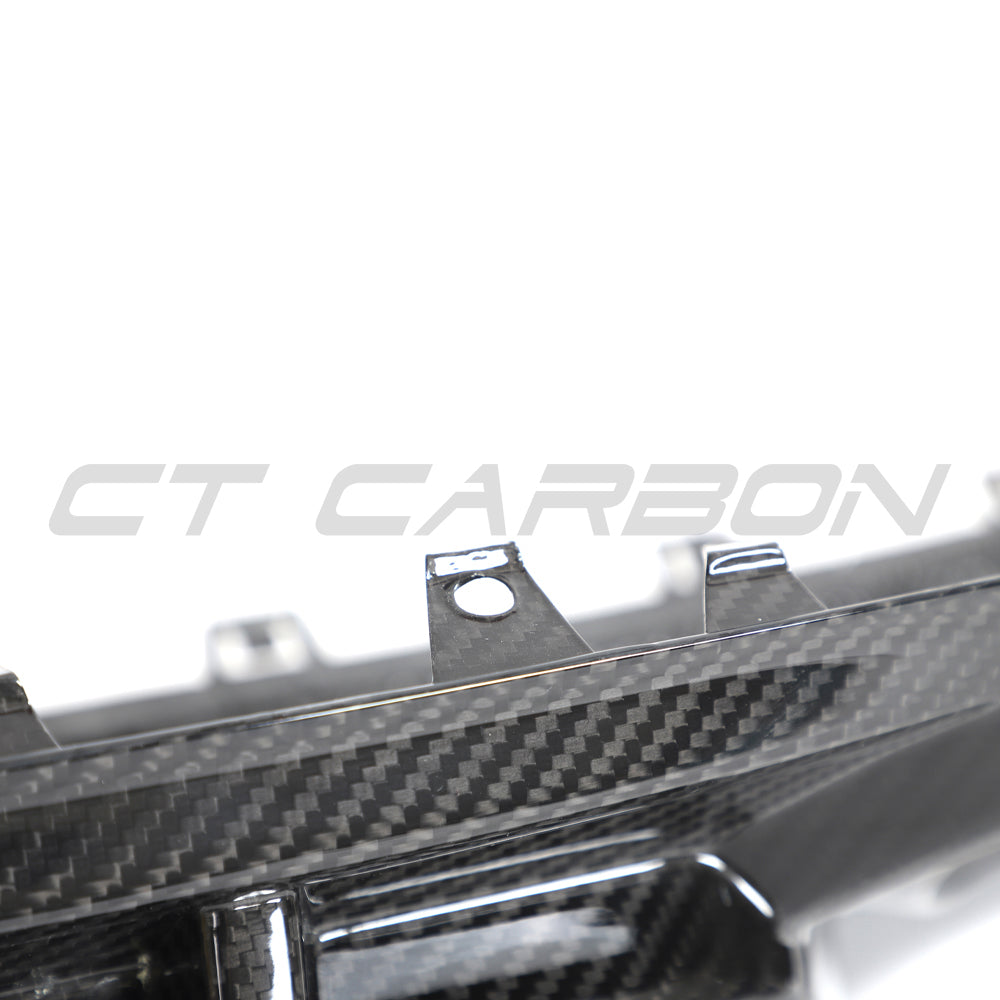 Audi RS3 8Y Rear Bumper Diffuser V2 by CT Design – Carbon Fibre (Carbon Fiber) Rear Valance/Splitter, Gloss Pre-Preg, OEM+ – Fits 2022+ Sportback & Saloon/Sedan