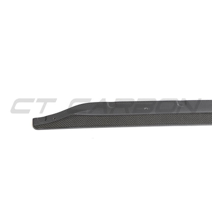 BMW M3 G80/G81 Carbon Fibre/Fiber Side Skirts – Rocker Panel Extensions, Side Splitters & Blades | Gloss CFRP Aero 2021+ Saloon/Sedan & Touring/Wagon