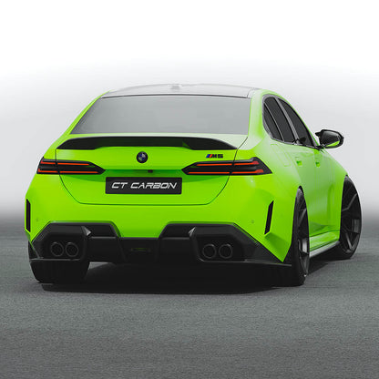 BMW M5 G90 2024+ Carbon Fibre/Fiber Body Kit | Pre-Preg Dry Carbon Aero Kit by CT Carbon (CT Design) | Front Lip Splitter, Side Skirts, Rear Diffuser, Boot/Trunk Spoiler | OEM+ Styling Saloon/Sedan Full Kit