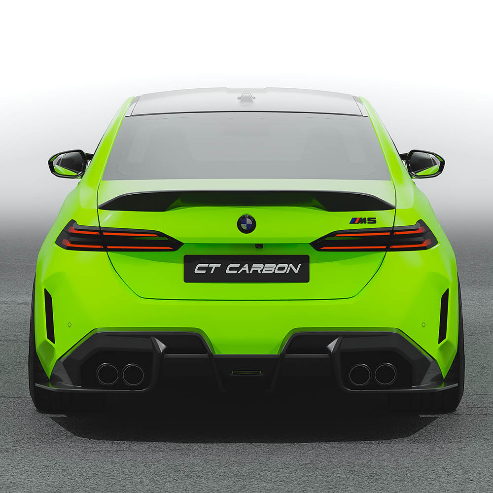 BMW M5 G90 2024+ Carbon Fibre/Fiber Body Kit | Pre-Preg Dry Carbon Aero Kit by CT Carbon (CT Design) | Front Lip Splitter, Side Skirts, Rear Diffuser, Boot/Trunk Spoiler | OEM+ Styling Saloon/Sedan Full Kit