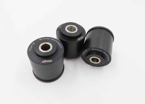 Millway Motorsport Solid Delrin Rear Diff Bush/Bushing Kit & Differential Mounts for BMW M3 E90 E92 E93 (E9X) & 1M E82 - Rigid Final Drive Bushes, Direct OEM Replacement, Wheel Hop Fix/Axle Tramp Cure, Track/Drift/Street Upgrade Subframe Mounted