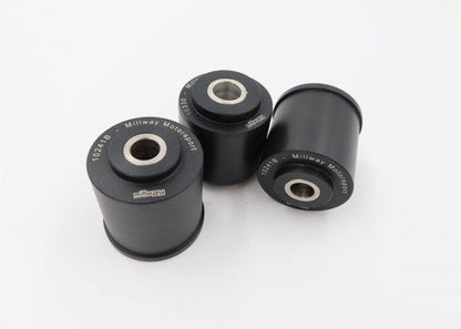 Millway Motorsport Solid Delrin Rear Diff Bush/Bushing Kit & Differential Mounts for BMW M3 E90 E92 E93 (E9X) & 1M E82 - Rigid Final Drive Bushes, Direct OEM Replacement, Wheel Hop Fix/Axle Tramp Cure, Track/Drift/Street Upgrade Subframe Mounted